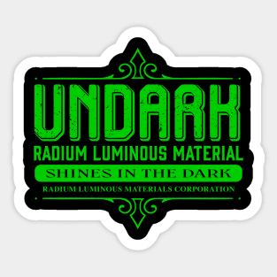 UNDARK Radium Luminous Material Sticker